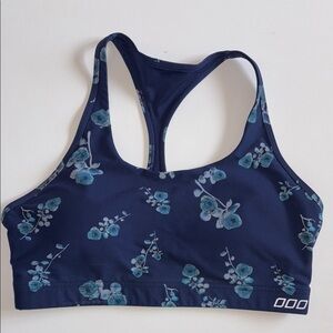 Lorna Jane Reflections Sports Bra Size M Floral Blue Sports Bra